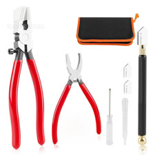 Glass Cutter Kit, Upgrade Glass Running Breaking Pliers, 2-20MM Glass Cutter,