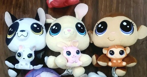 LPS Littlest Pet Shop PLUSH Lot Of 3