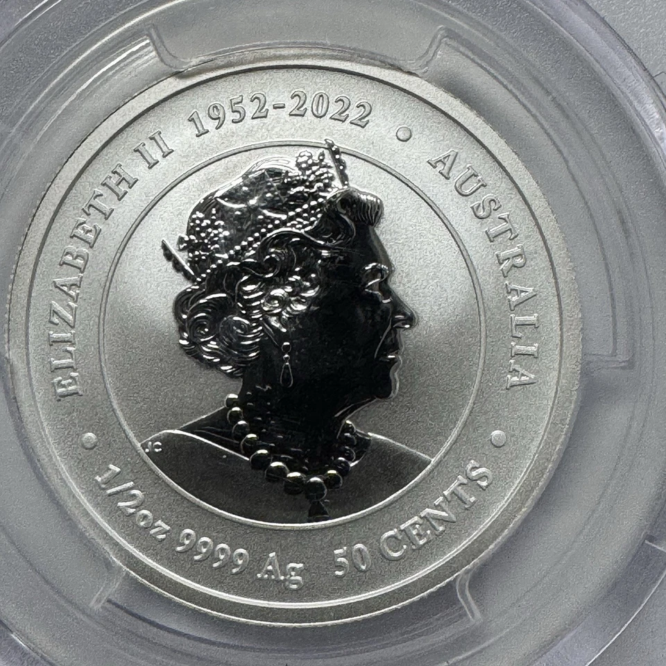 2024 P125 Australia 50C PCGS MS70 Year Dragon 1/2oz Ag - Imagem 4 de 4