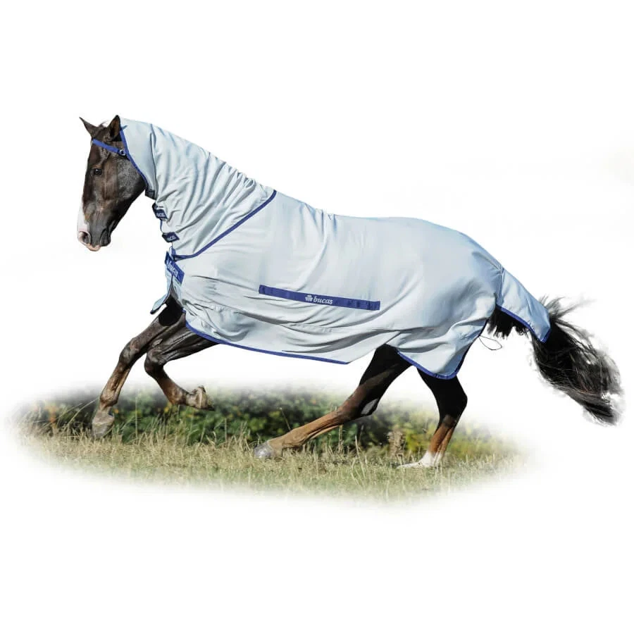 Bucas 155 Silber Ekzemerdecke Sweet Itch Fliegendecke Insektenschutzdecke - Bild 2 von 2