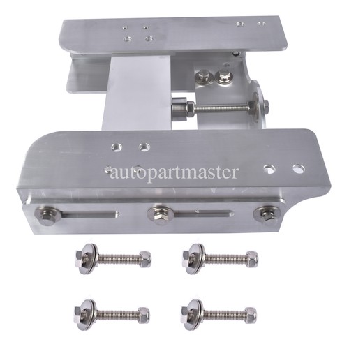 Silver Manual Back Jack Plate for Outboard Boat Motors 225 hp 4 Inches Size - Picture 3 of 10
