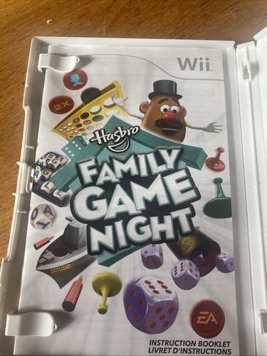 Hasbro Family Game Night (Nintendo Wii, 2008) Case And Manual Only - Picture 3 of 4
