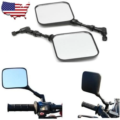 Pair Motorcycle Side Rear View Mirrors For Suzuki DR 200 250 DR350 DRZ400 Foto 2 de 4