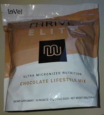 Thrive Le-Vel Elite Chocolate Lifestyle Mix Free Shipping Weight Management