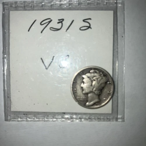 1931-S Mercury Dime - VG - Very Good - 90% Silver