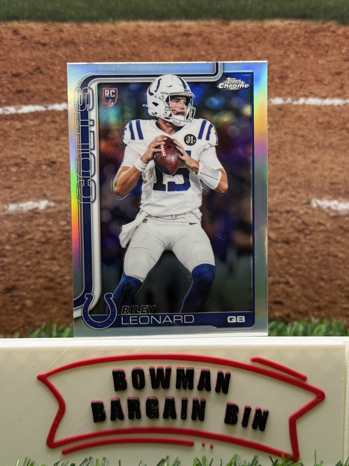2025 Topps Chrome - Rookies Riley Leonard #318 Refractor (RC)
