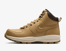 Nike Manoa Leather Boots Water Resistant Wheat Tan HF7095-700 Men's Multi Size