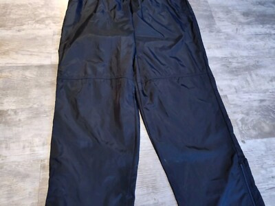 Vintage Nike Windbreaker Pants Mens L Black Nylon Track