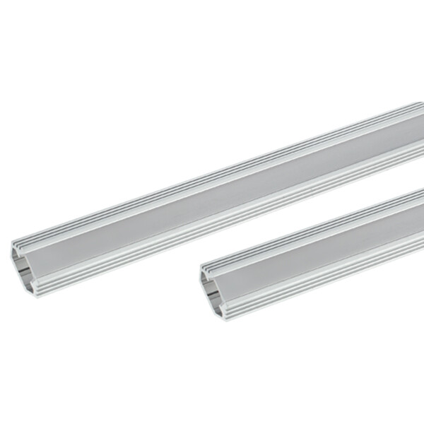 Perfil ELM9012/2 de Aluminio Ancho con Cubierta Mate 200cm ELMARK