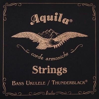 Aquila 147U - Thunderblack Series, Bass Ukulele / U-Bass String Set - 5-String