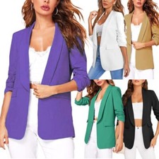 Women's blazer elegant fitted jacket single-breasted 3/4 sleeves TOOCOOL MS-7684