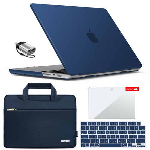 Ibenzer Hülle & Laptoptasche für MacBook Air Pro Tastaturabdeckung Typ-C Displayfilm - Bild 37 von 56