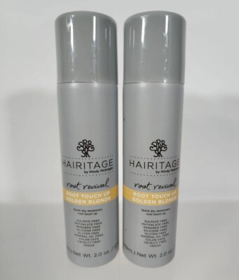 Lot Of 2 Hairitage Root Revival Root Touch Up Golden Blonde Spray 2 fluid oz