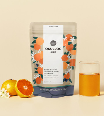 OSULLOC Tangerine Blossom Oolong Tea  20 Tea Bags | Floral & Citrusy Jeju Blend