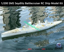 1/200 SMS Seydlitz Battlecruiser RC Ship Model Kit with Detail Upgrade Set CY514