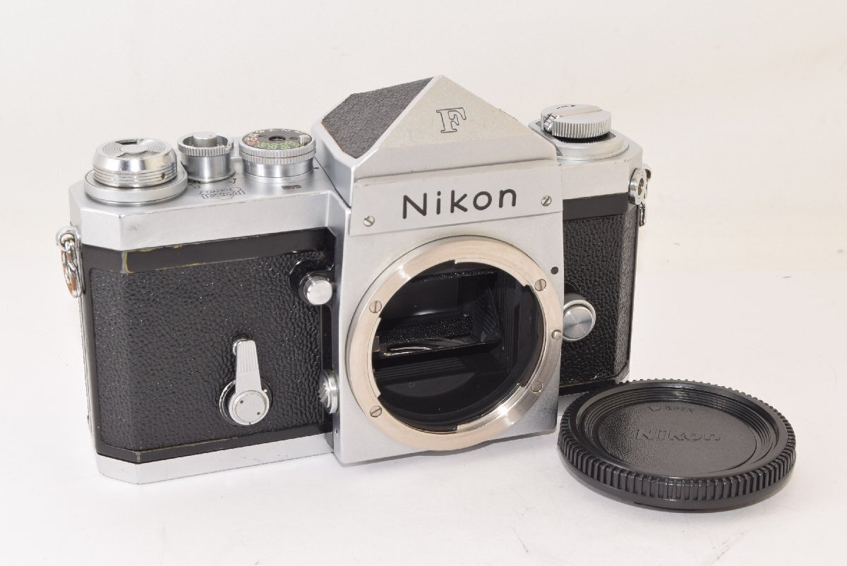 NIKON F BODY EYE LEVEL SILVER EARLY MODEL FILM SLR CAMERA