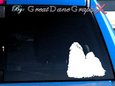 Shih Tzu -Vinyl Decal Sticker -Color Choice -HIGH QUALITY