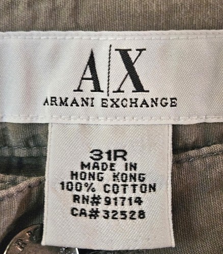 ARMANI EXCHANGE A/X Womens OLIVE GREEN CASUAL JEANS PANT size 31R - Picture 3 of 7