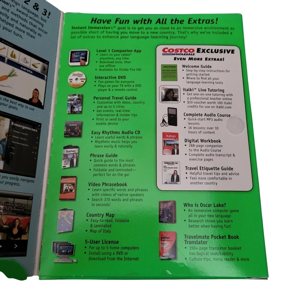 Instant Immersion Italian Levels 1 2 & 3 Costco Exclusive Language Software - Image 4 of 4