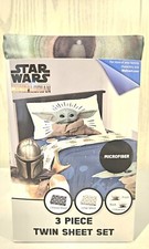 Star Wars Baby Yoda 3 Piece Twin Sheet Set