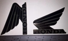 Honda Wings GREEN and black decals Rancher 420 Fourtrax Recon 250 105mm sticker