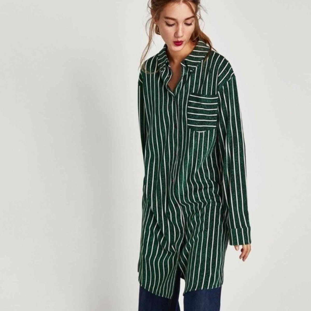 glitter button down dress Zara Stripe Shirt Womens dresses