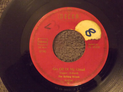 The Rolling Stones - Get off of my cloud / I´m free  German Decca 45
