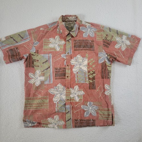 LA LEELA Mens Hawaiian Short Sleeve Button Down Shirt Men's Summer