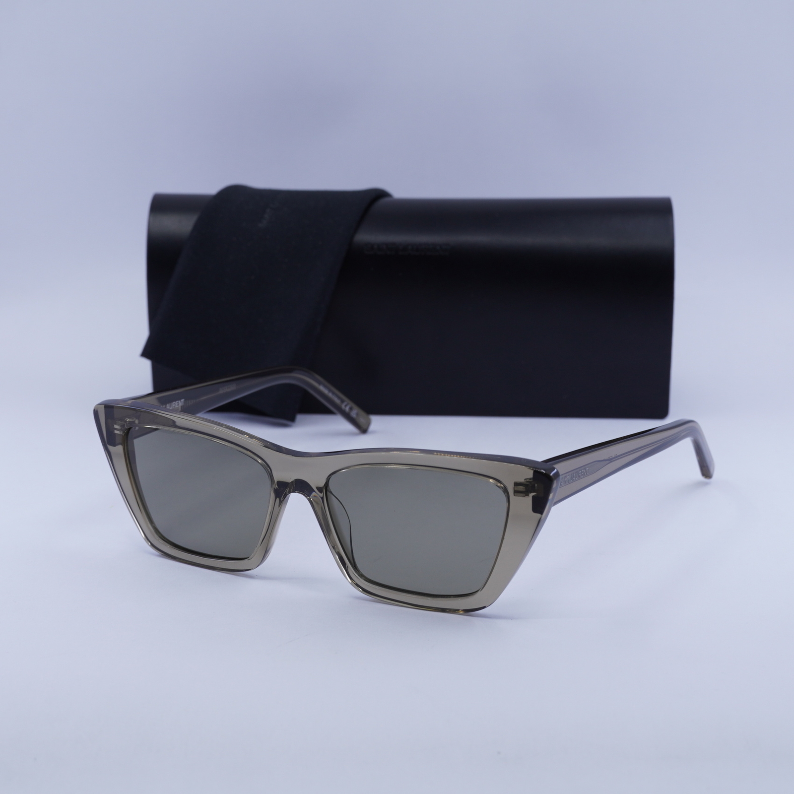 Nuovi occhiali da sole Saint Laurent SL276 MICA 043 marrone grigio trasparente 53 16 145