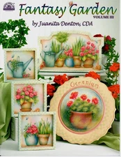  Fantasy Garden Vol III 3 Juanita Denton Acrylic Decorative Painting Book