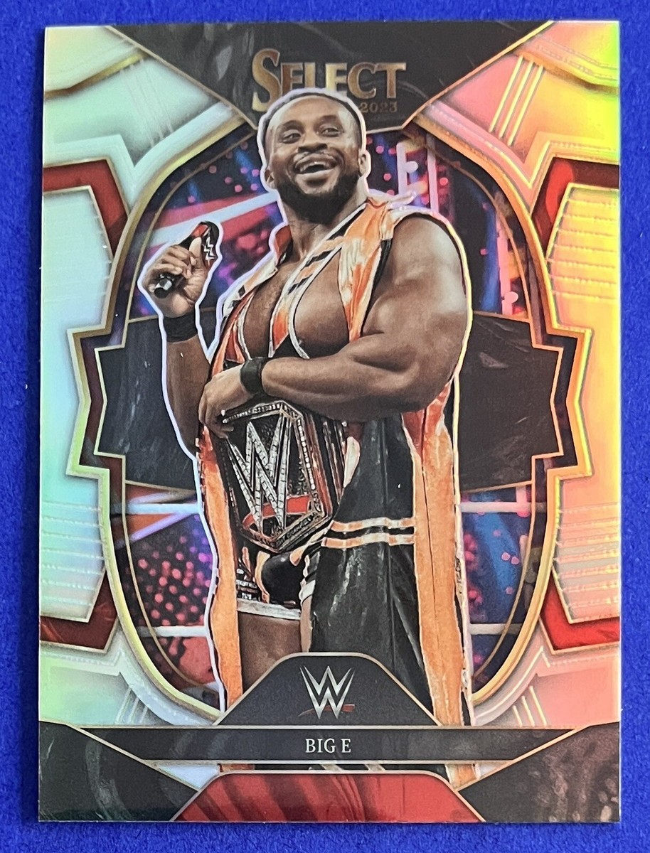 BIG E  Big E 2023 Panini Select WWE CONCOURSE SILVER PRIZM Card #2 NEW