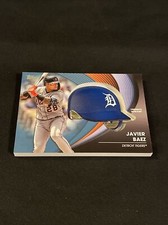 2022 Update Commemorative Batting Helmet Manufactured Relics Blue Javier Baez