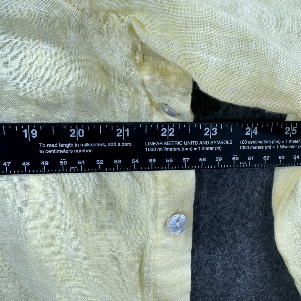 Calypso St. Barth Top Women's Medium Yellow 100% Linen Resort Beach NWT ...