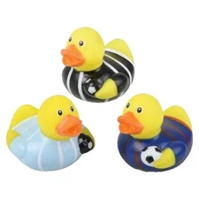 RI One Dozen 2" Soccer Rubber Duckies