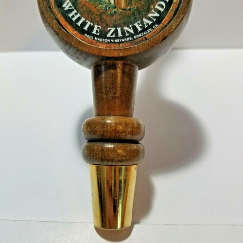 Paul Masson 9¾ inch Wood Tap Handle White Zinfandel Wine - Picture 3 of 5