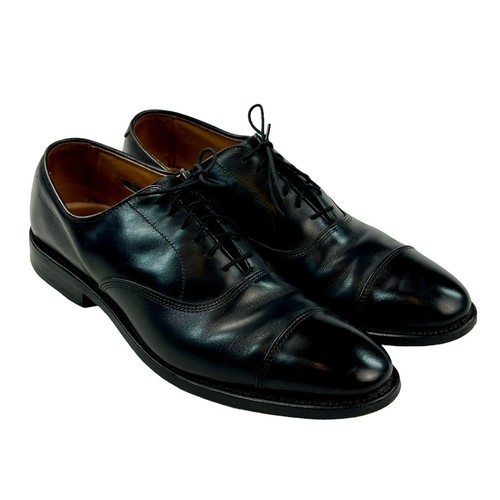 Allen Edmonds Park Avenue Cap-toe Oxford Dress Shoe Black Calf Men 9.5 A - Picture 2 of 21