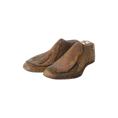 Antica scarpa in legno ultima, strumento calzolaio artigianale, 24 cm, vintage da collezione - Foto 2 di 9