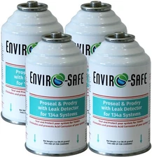 AC Proseal & Prodry with Leak Detector for R134a Systems, 4 Cans (All in One)