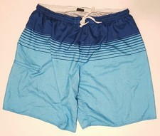 Burnside Swim Trunks Shorts 4XL Lined Blue