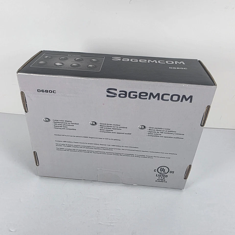 Telefono cordless digitale Sagemcom D680C - Immagine 3 di 4