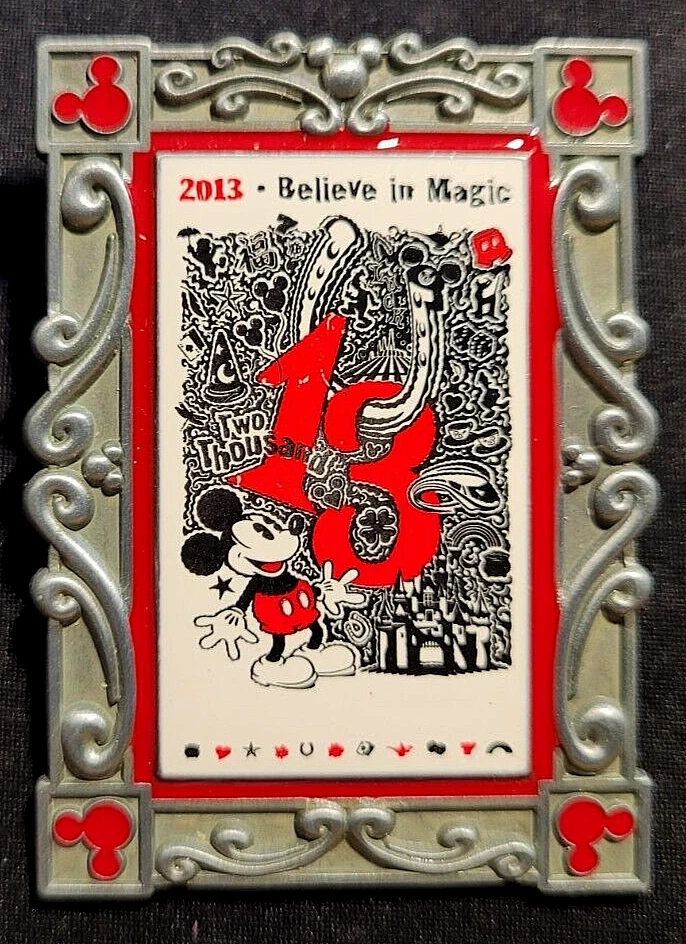 DISNEY Pin Mickey Mouse Believe in Magic Poster Art Series WDW 2013 LE 2000