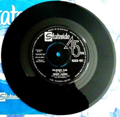 FREDDY CANNON, PALISADES PARK, 1962 STATESIDE LABEL, R&R,POP, EX / EX.
