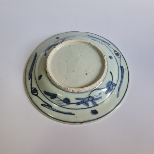 1600s Ming Dynasty Blue and White Phoenix China Plate Dish Antique Ceramic - Picture 11 of 14