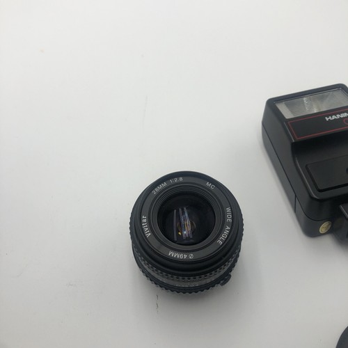 Vivitar 80-200 1:40 Macro Focusing Lens 28MM 1:2.8 Wide Angle Bundle CX 115 Flas - Picture 3 of 24