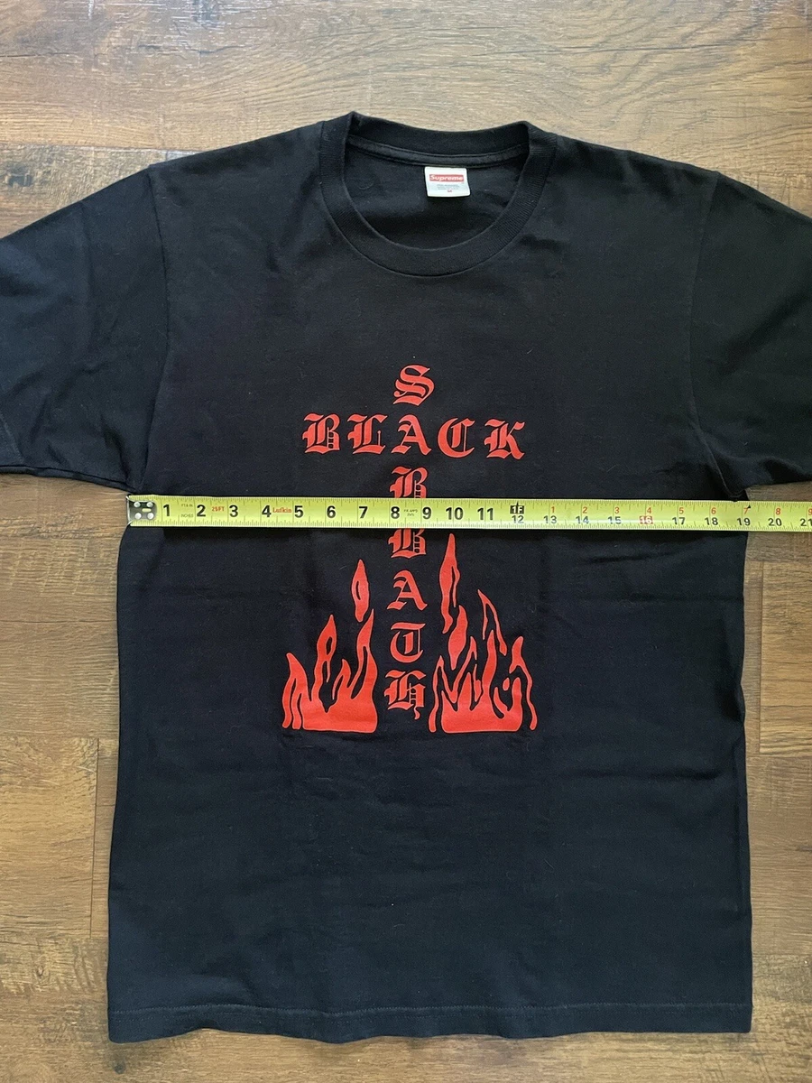 Supreme black sabbath cross tee sale