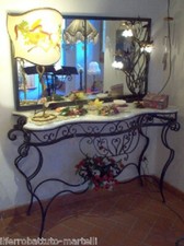 CONSOLLE ETAGERE MOBILE in Ferro Battuto . Realizzazioni Personalizzate . 322