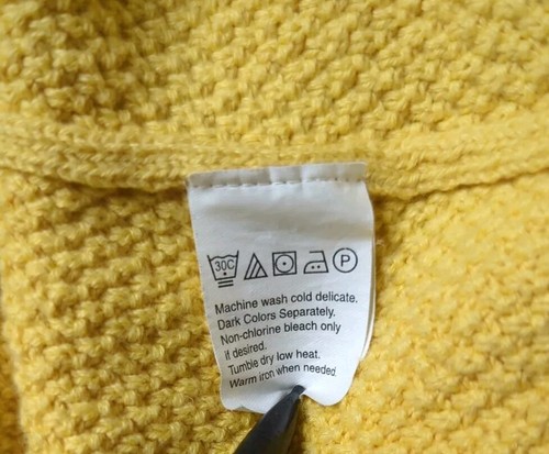 Chaps Ralph Lauren Yellow Crewneck Sweater Mens Large Preppy Adult - Picture 6 of 11