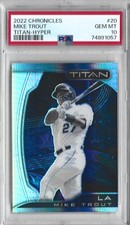 2022 Panini Chronicles Titan #20 Mike Trout PSA 10 HYPER PRIZM /299 Angels