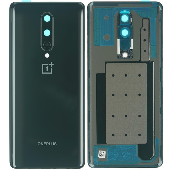 Oneplus 8 Back Cover Rear Housing Frame Camera Lens Onyx Black-image