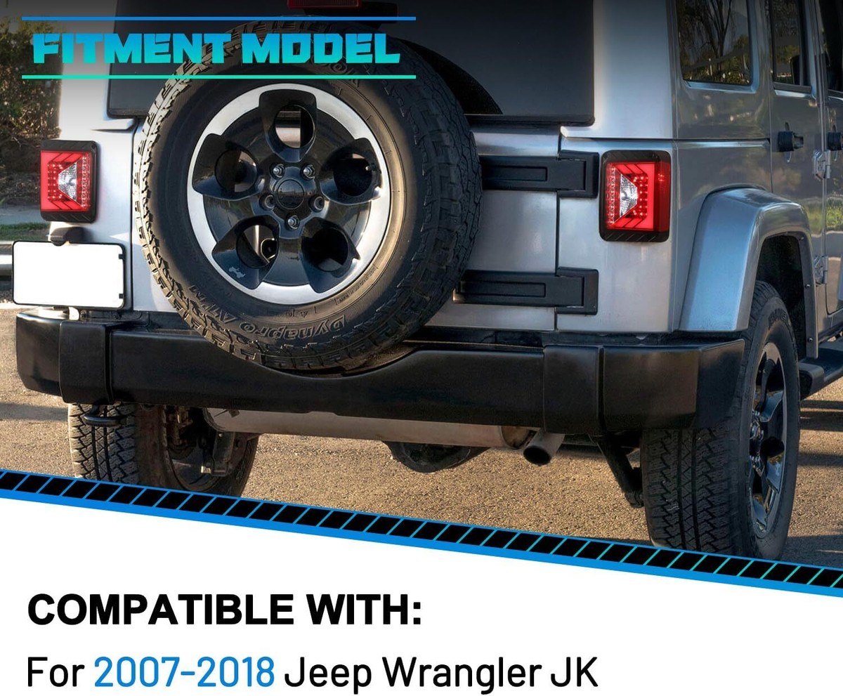 MAN WITH A MISSION　WOLF-TEC LIGHT JK Amazon.com: WolfX Tail Lights LED Sequential for Jeep